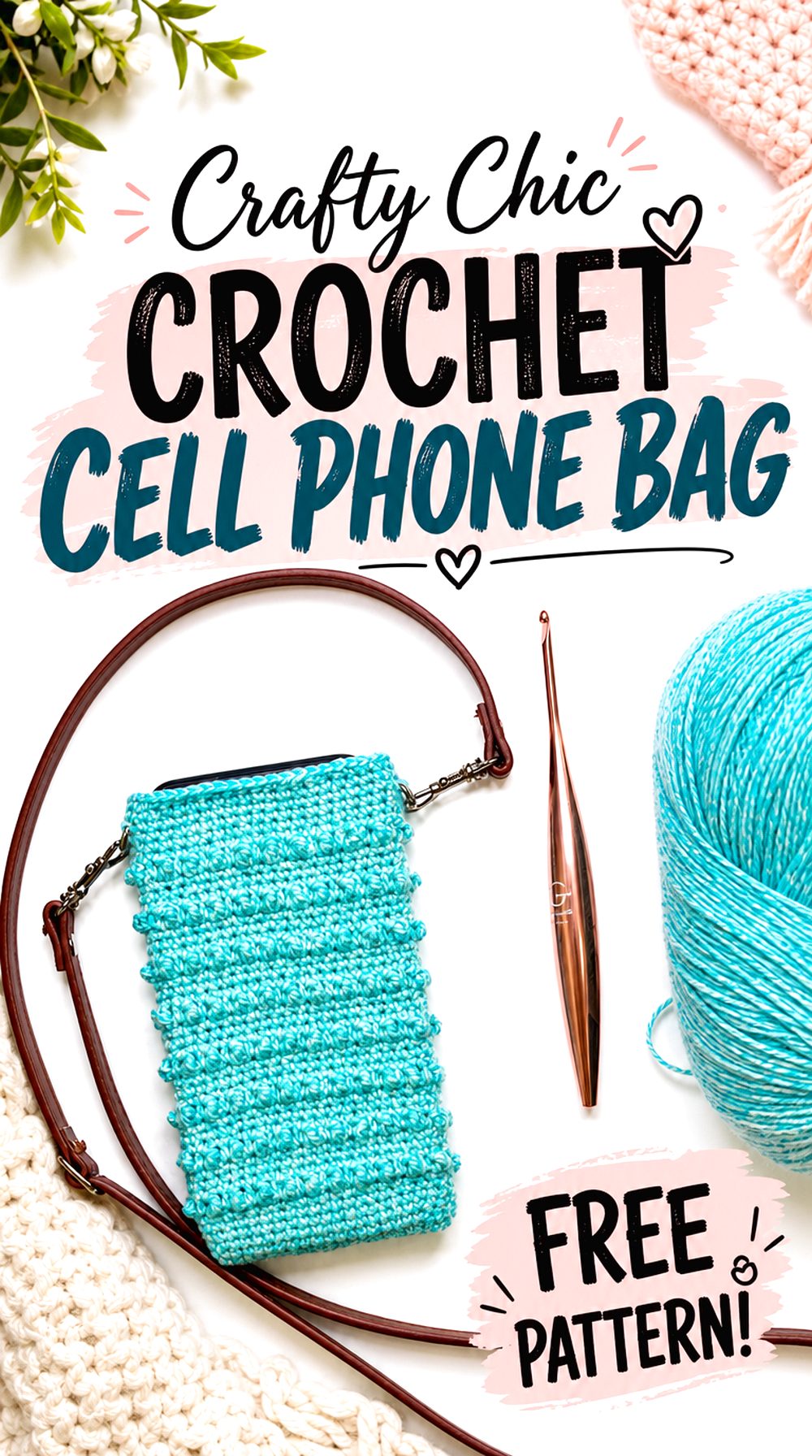 Crafty Chic Crochet Cell Phone Bag