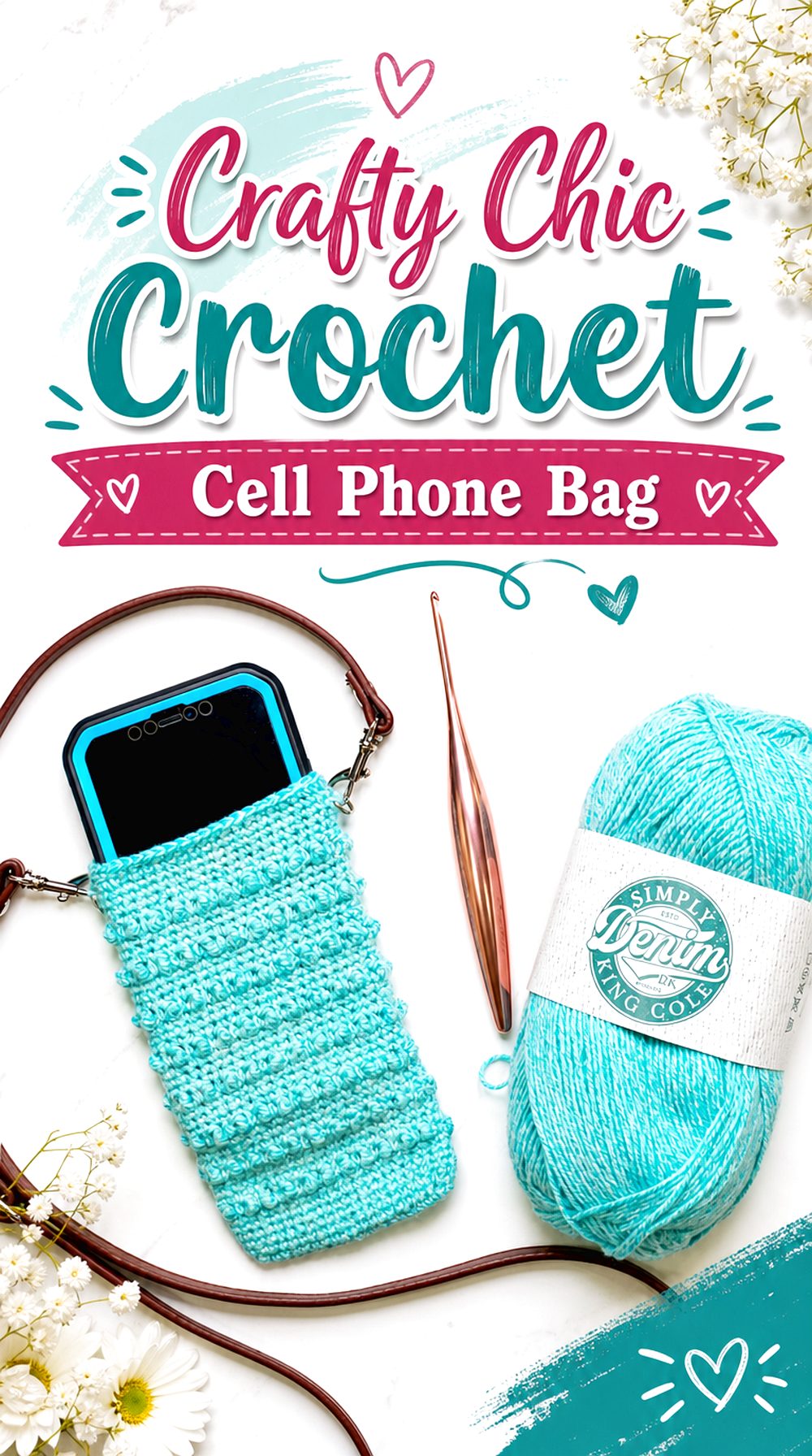 Crafty Chic Crochet Cell Phone Bag