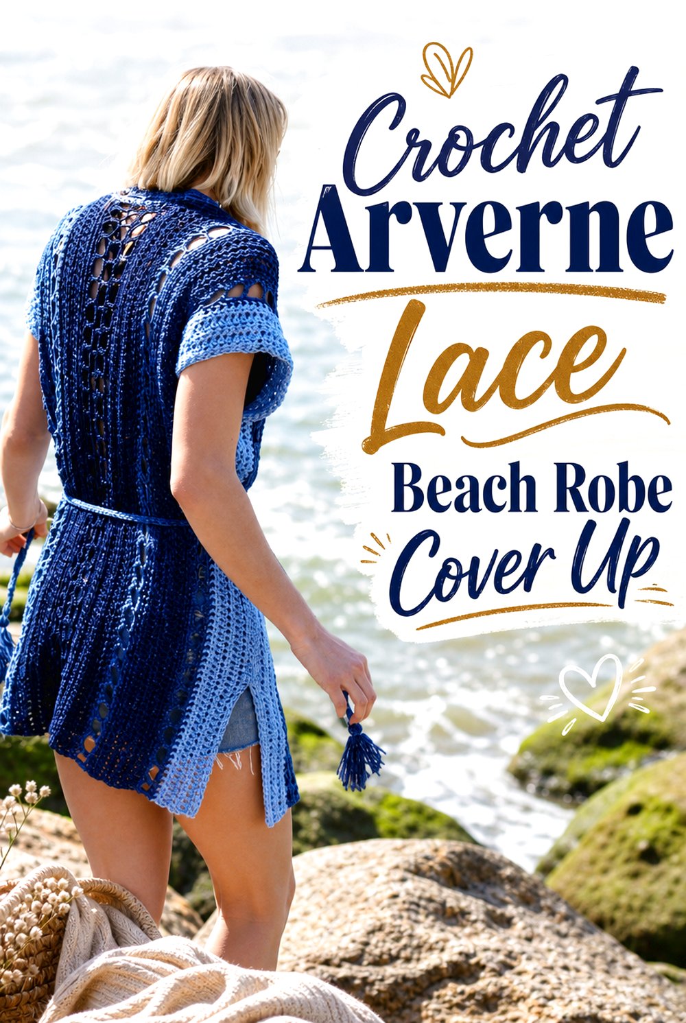 Crochet Arverne Lace Beach Robe Cover Up