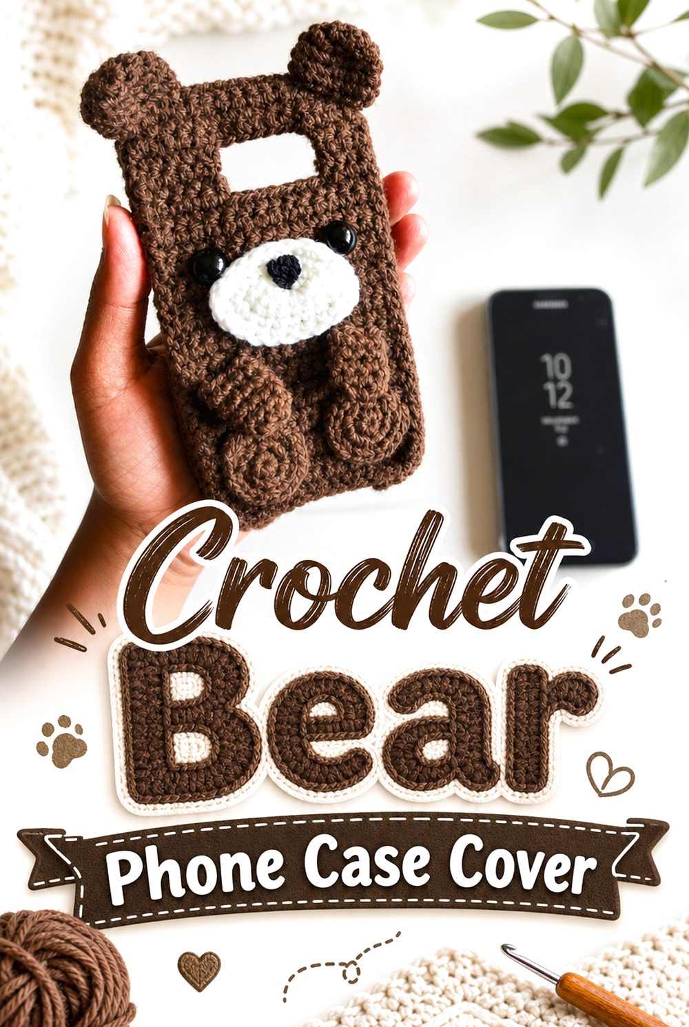 Crochet Bear Phone Case Cover