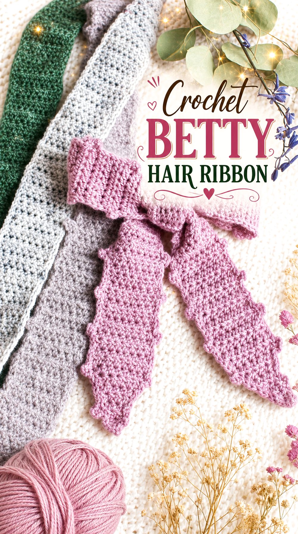 Crochet Betty Hair Ribbon