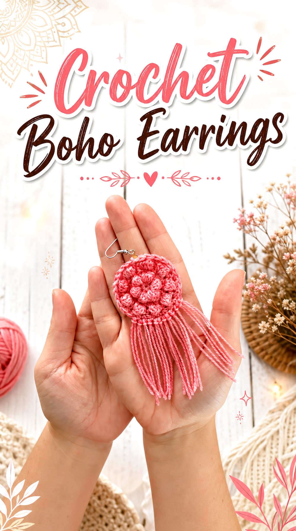 Crochet Boho Earrings