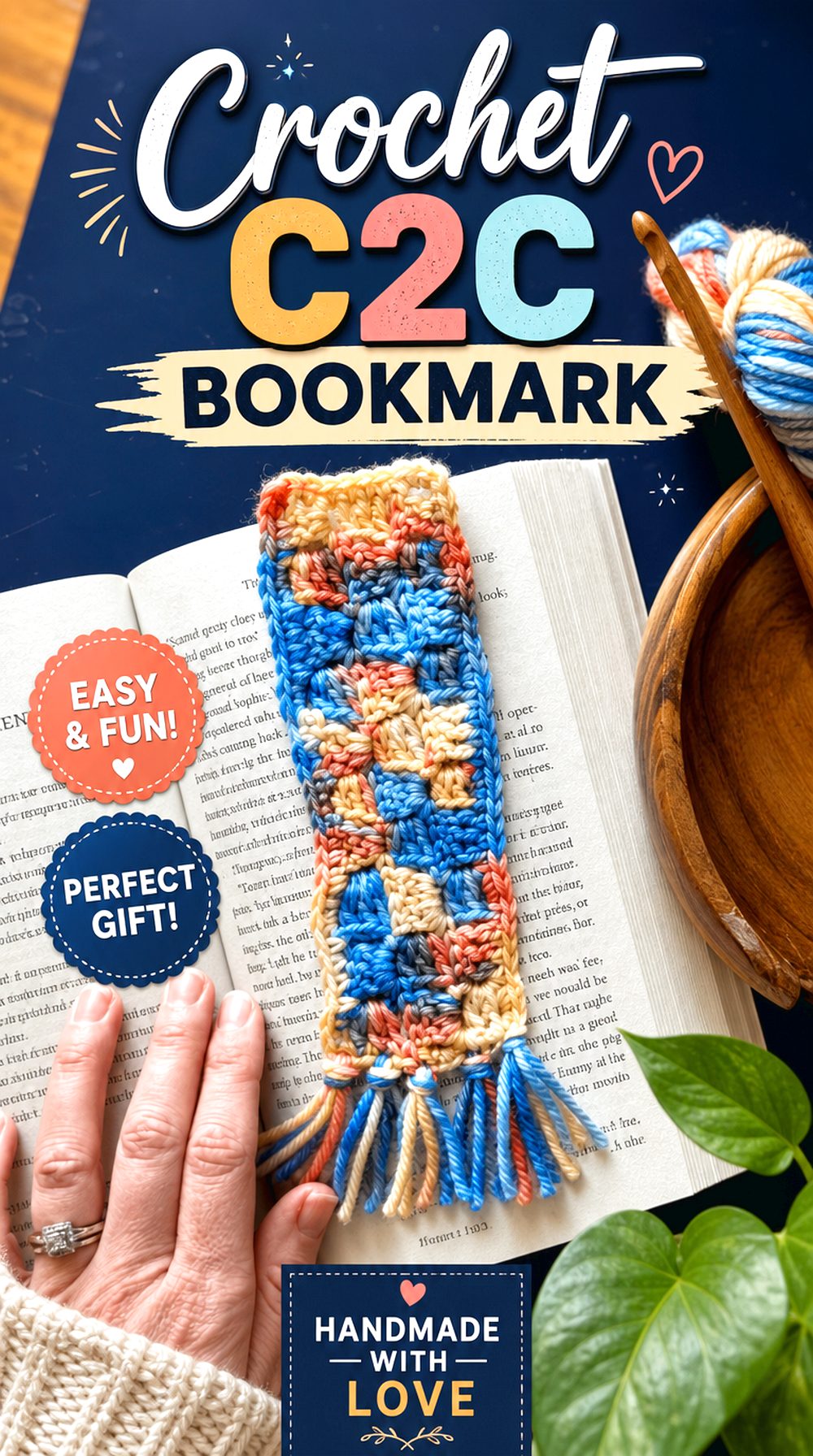 Crochet CC Bookmark