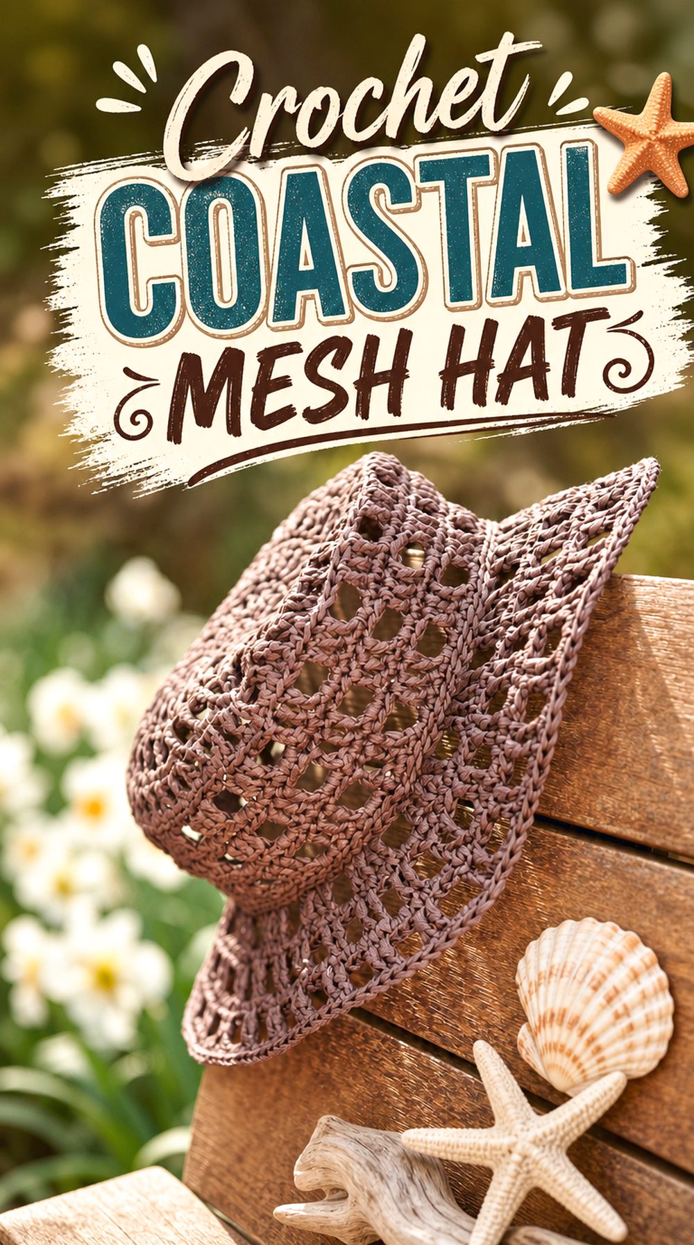 Crochet Coastal Mesh Hat