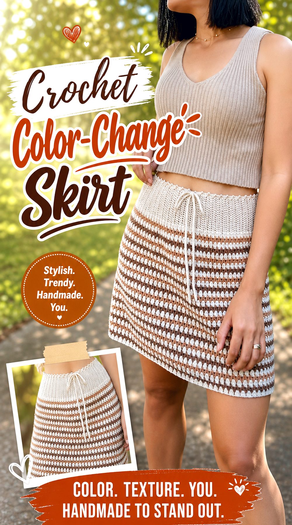 Crochet Color Change Skirt