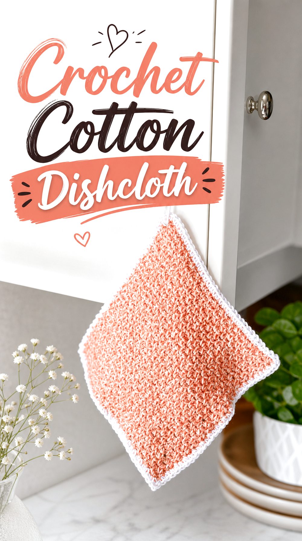 Crochet Cotton Dishcloth