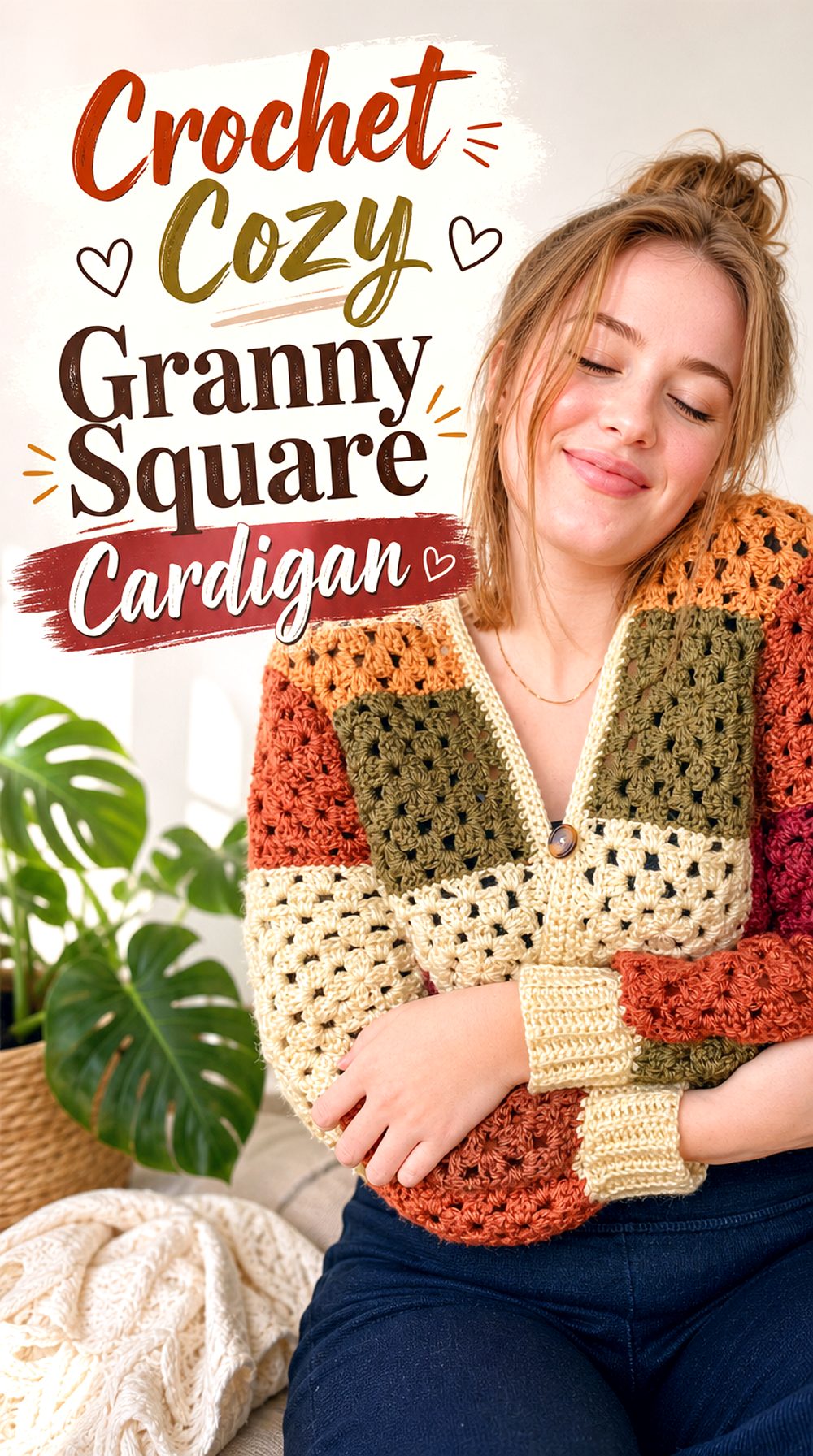 Crochet Cozy Granny Square Cardigan