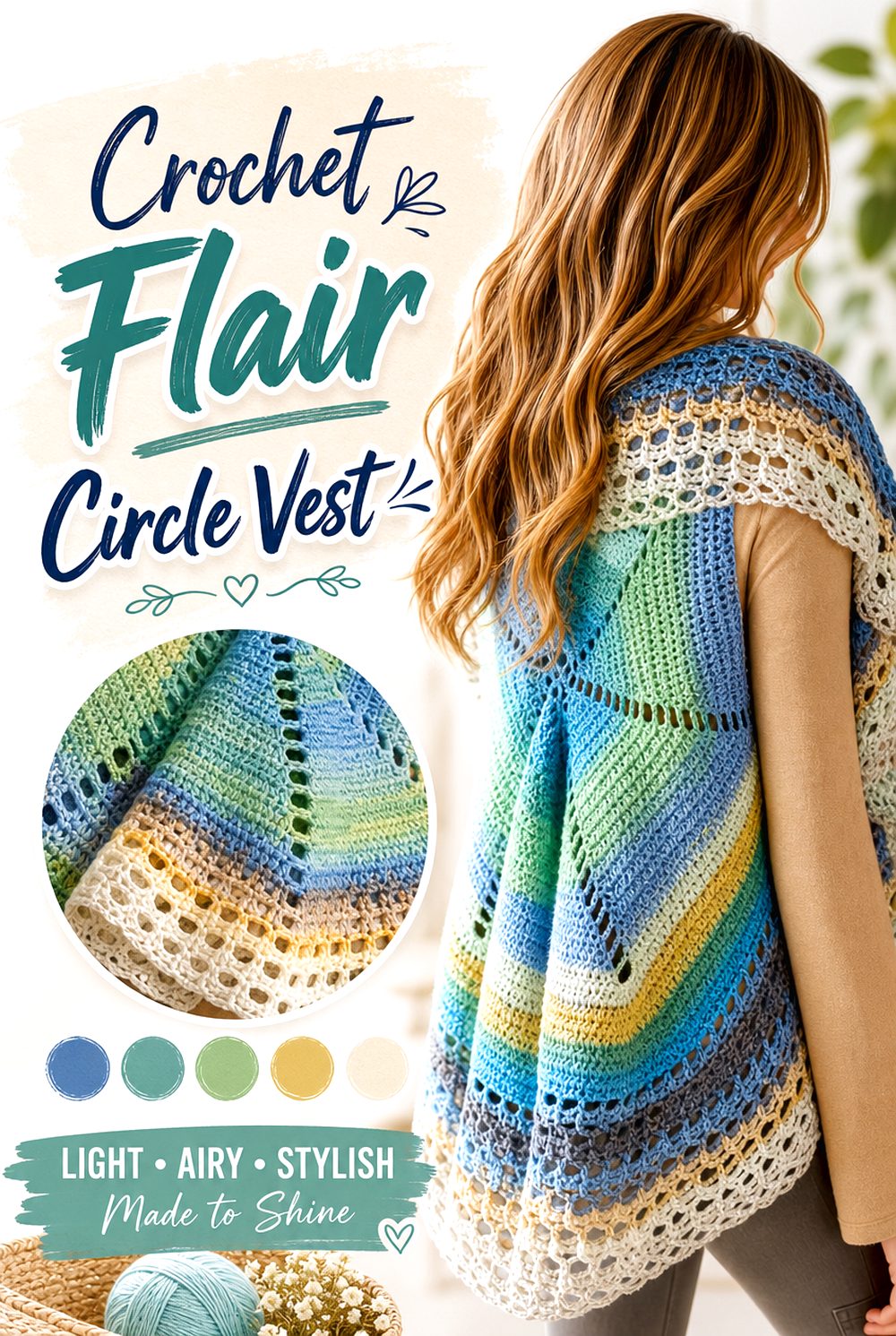 Crochet Flair Circle Vest