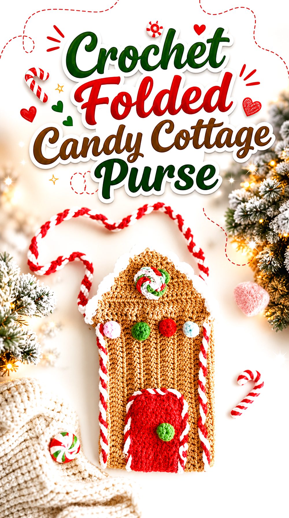 Crochet Folded Candy Cottage Purse