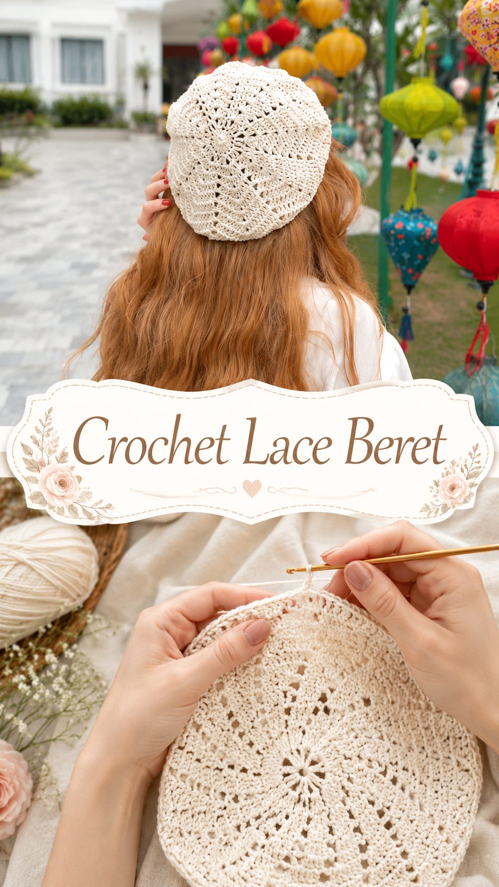 Crochet Lace Beret