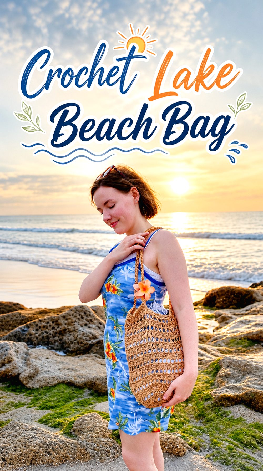 Crochet Lake Beach Bag