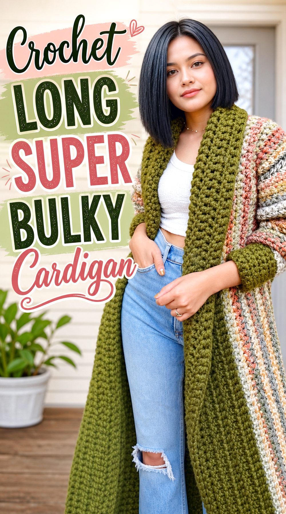 Crochet Long Super Bulky Cardigan