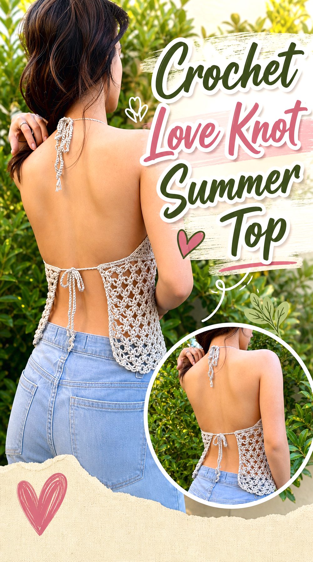 Crochet Love Knot Summer Top