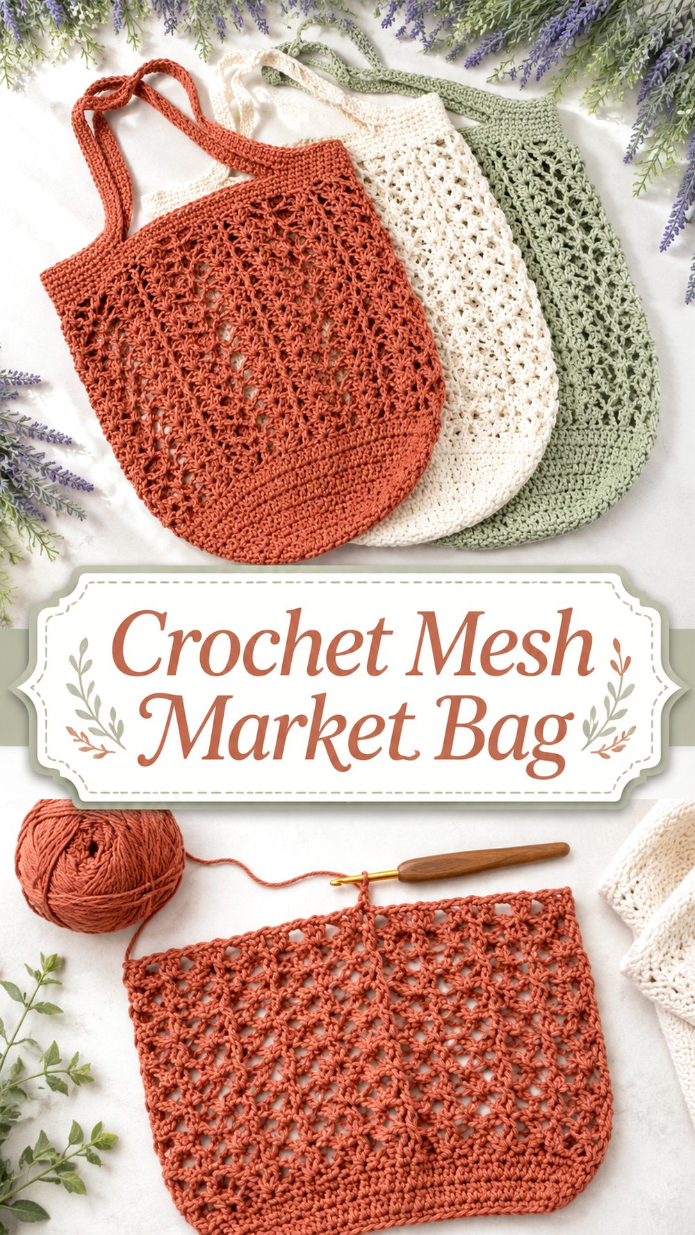 Crochet Mesh Market Bag