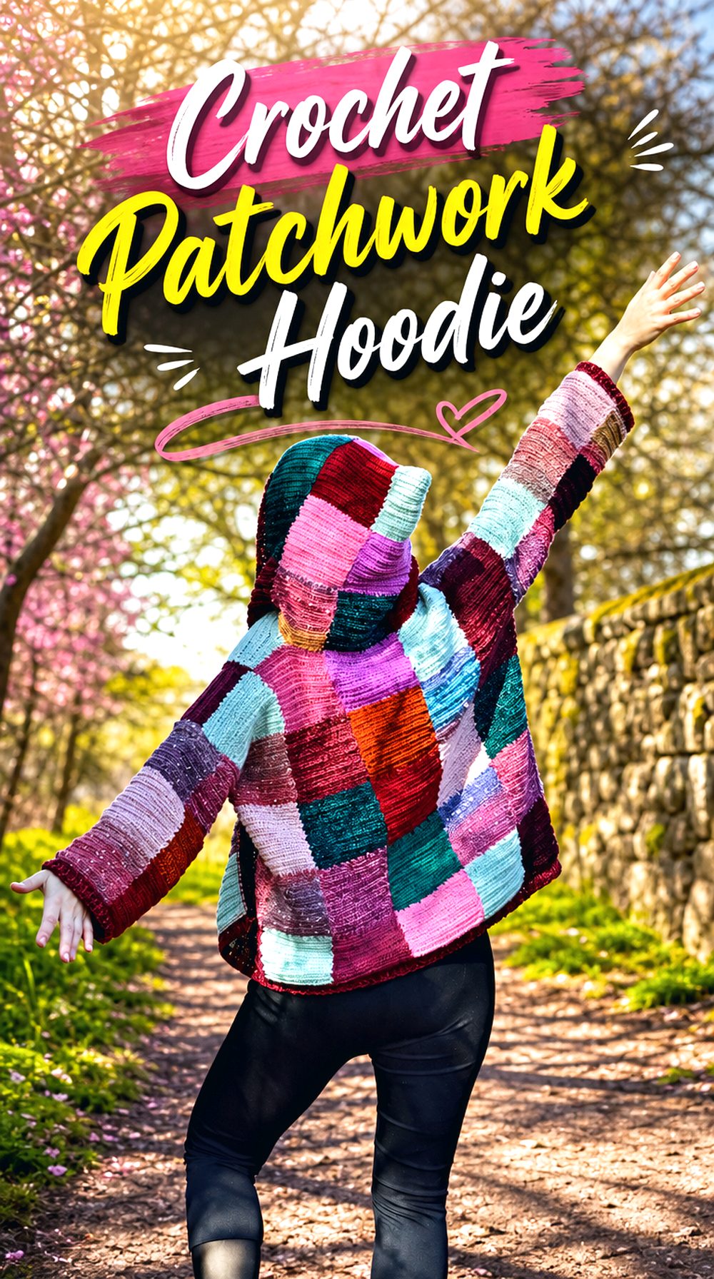 Crochet Patchwork Hoodie