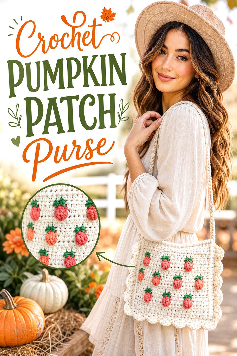 Crochet Pumpkin Patch Purse