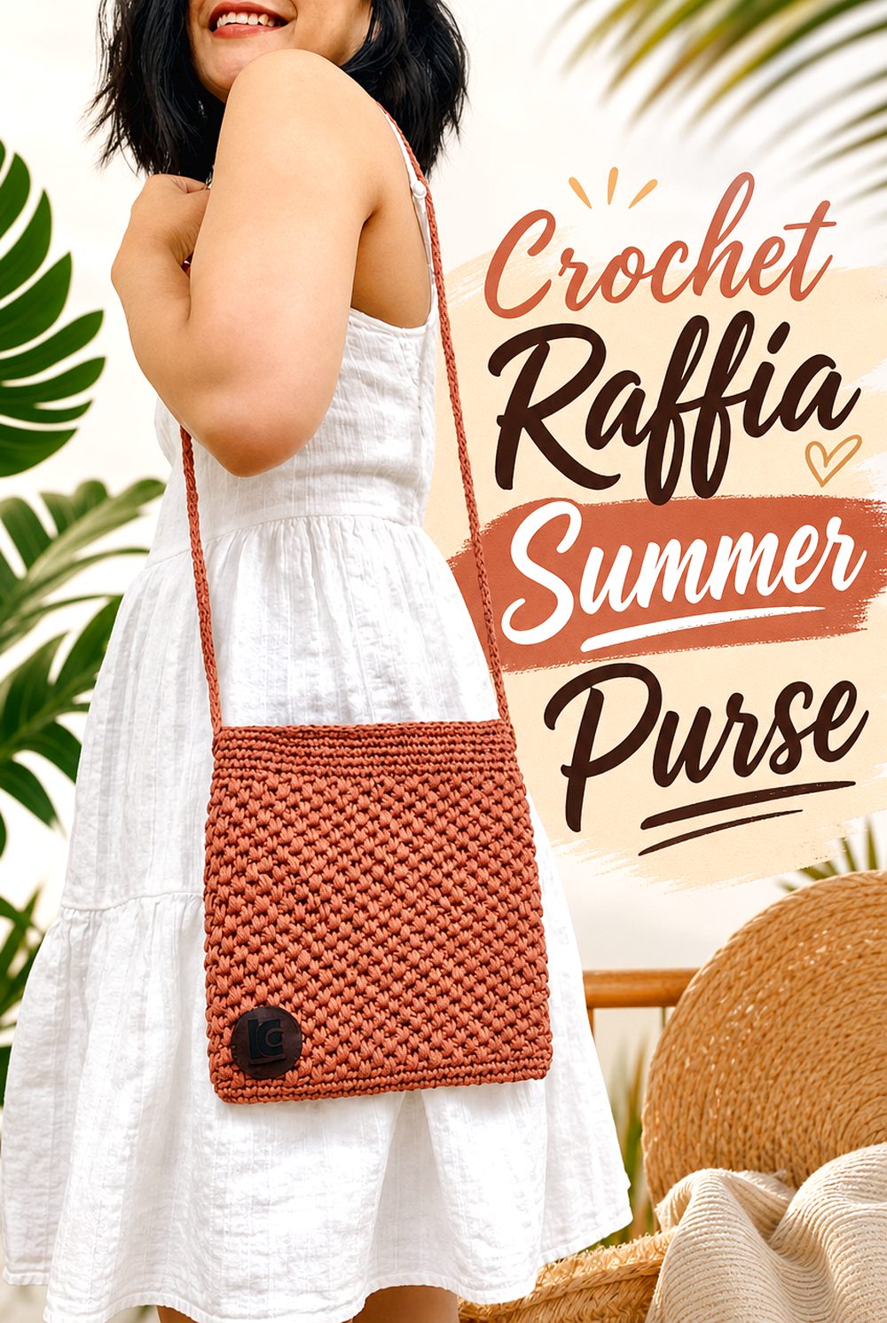 Crochet Raffia Summer Purse
