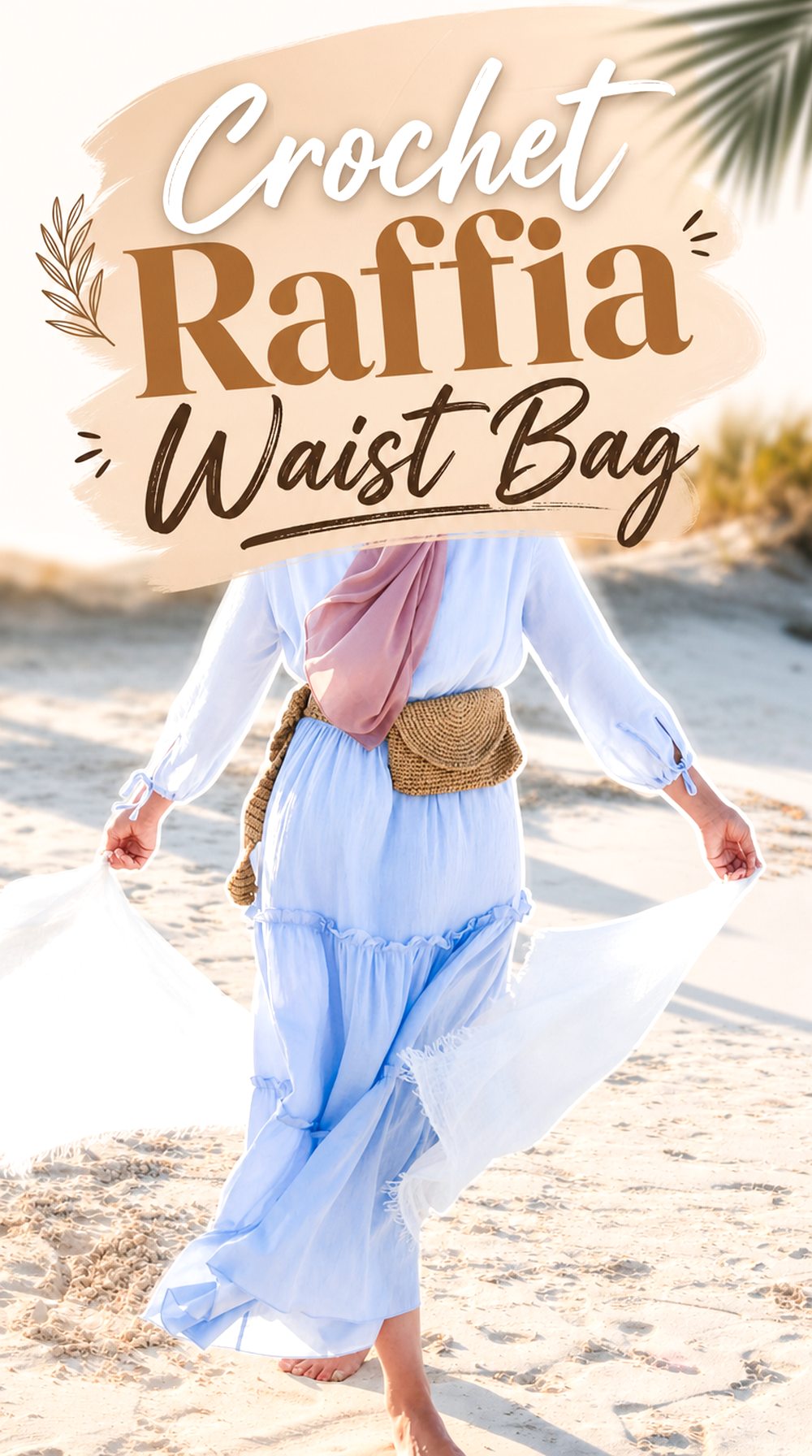 Crochet Raffia Waist Bag