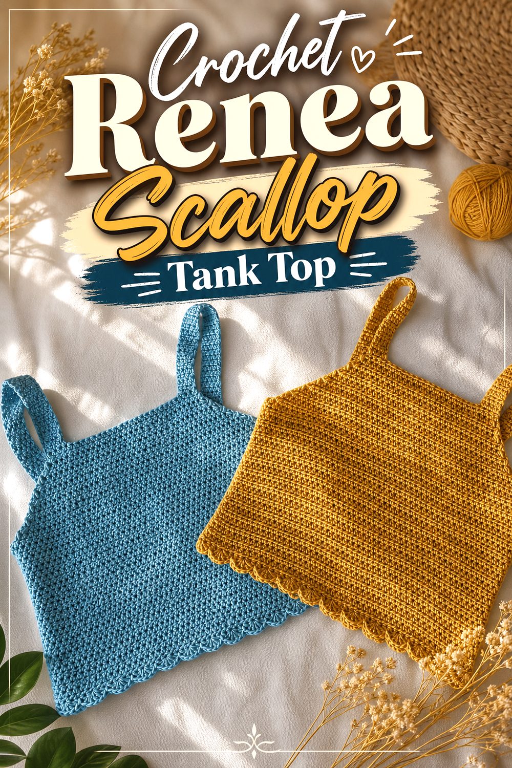 Crochet Renea Scallop Tank Top