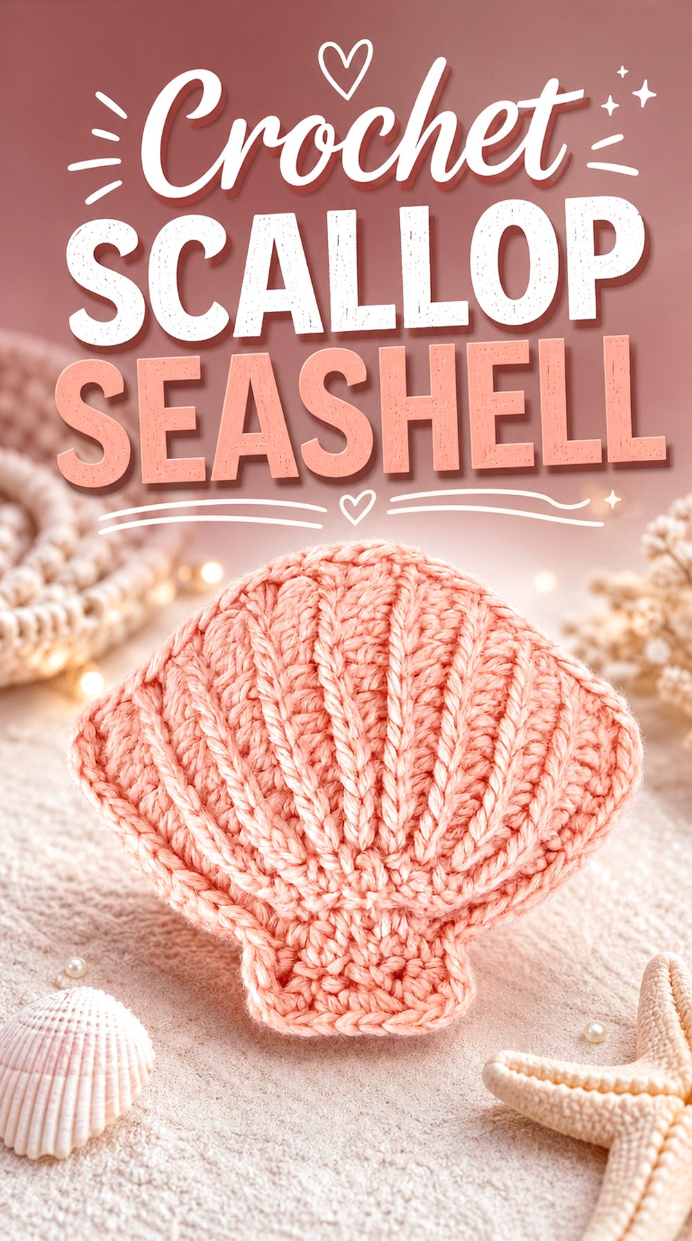 Crochet Scallop Seashell