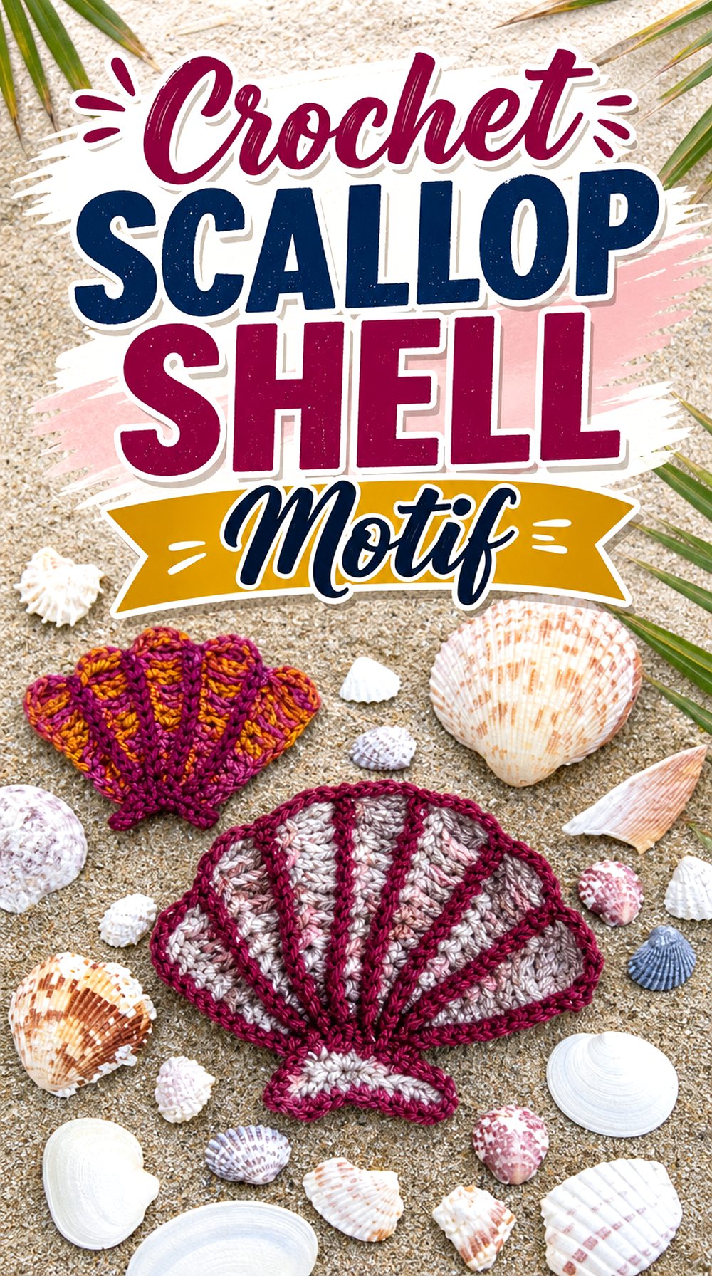 Crochet Scallop Shell Motif