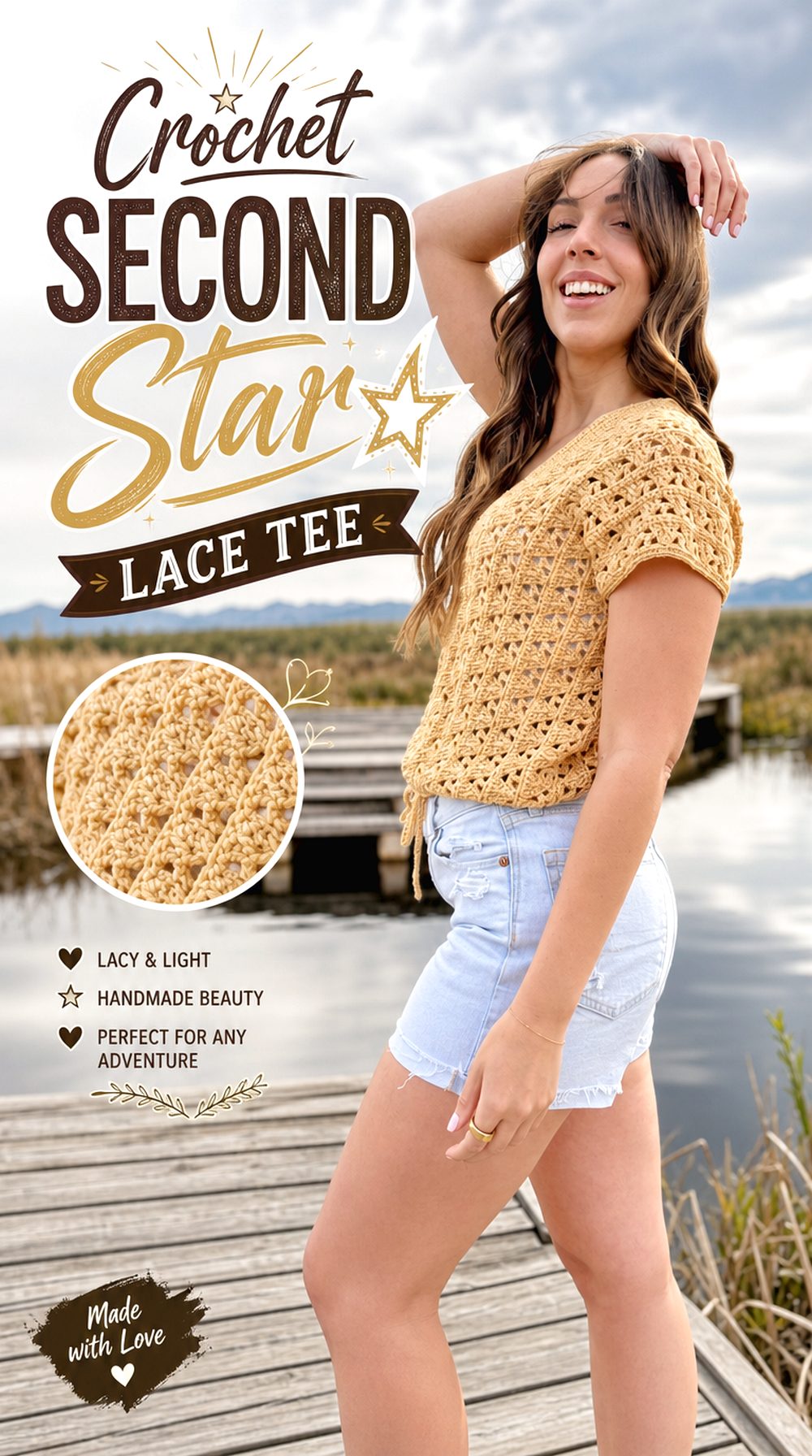 Crochet Second Star Lace Tee