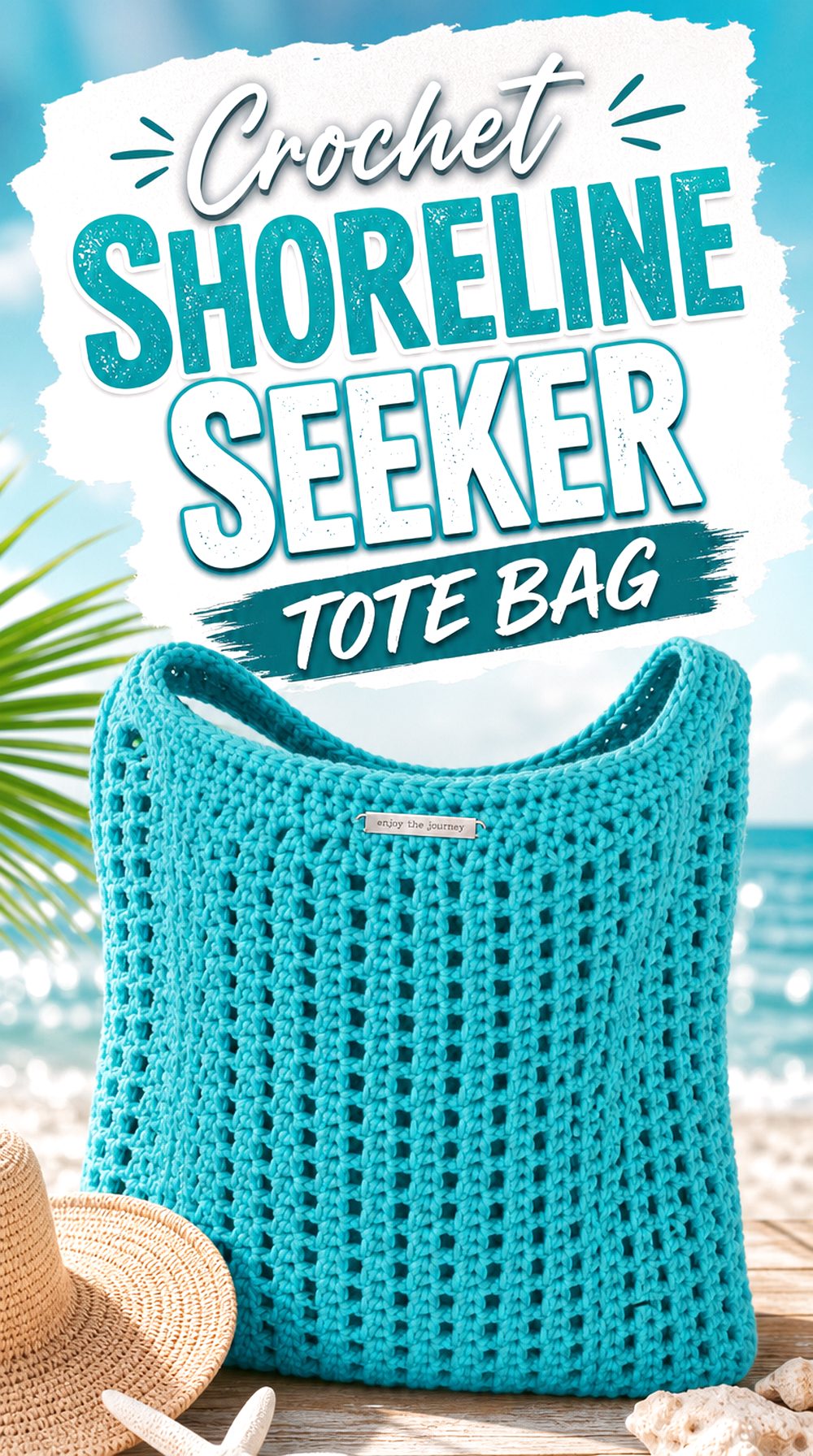 Crochet Shoreline Seeker Tote Bag