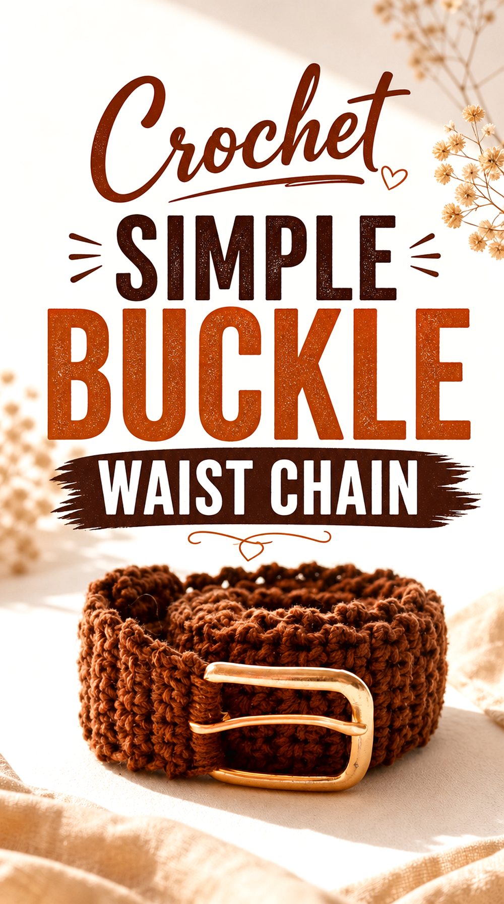 Crochet Simple Buckle Waist Chain