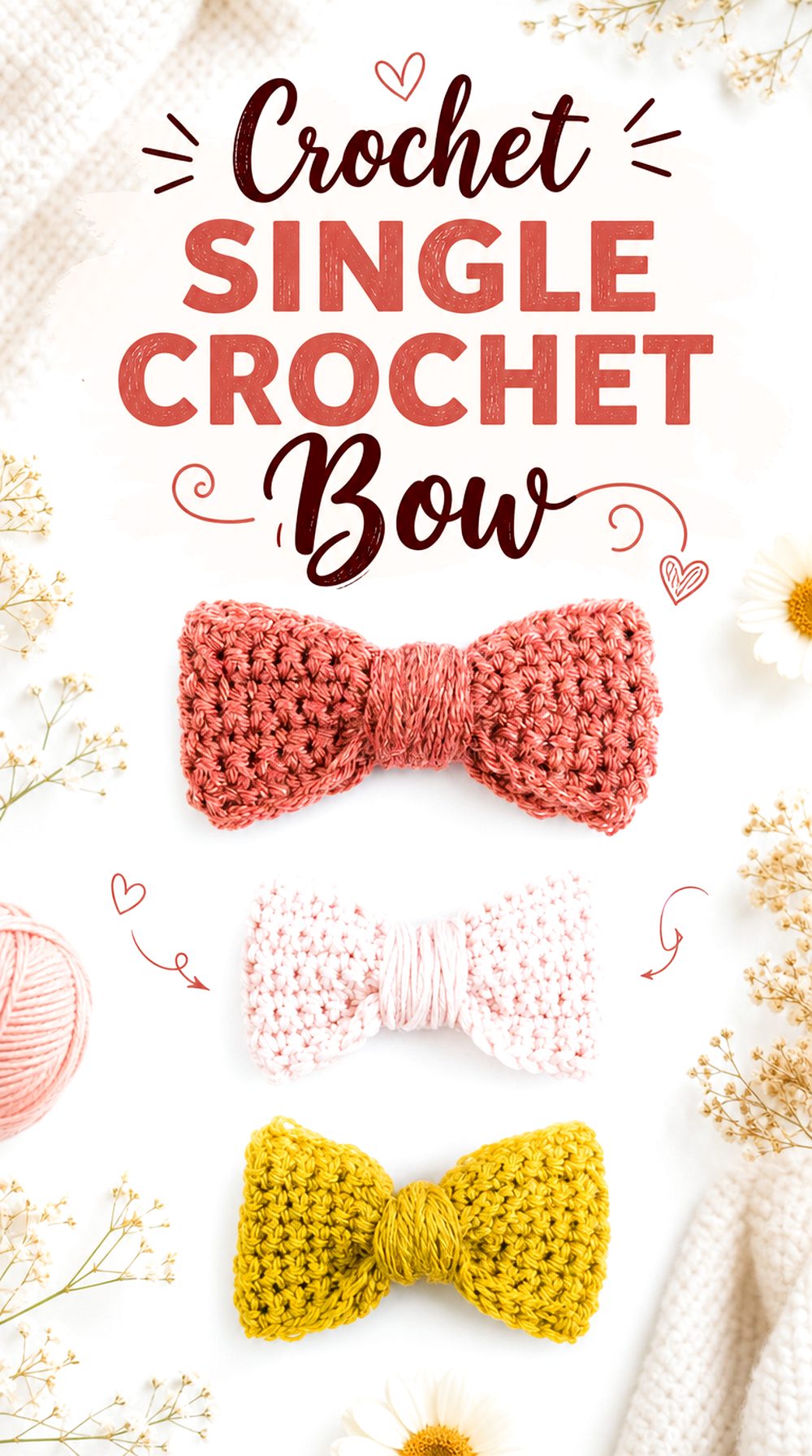 Crochet Single Crochet Bow