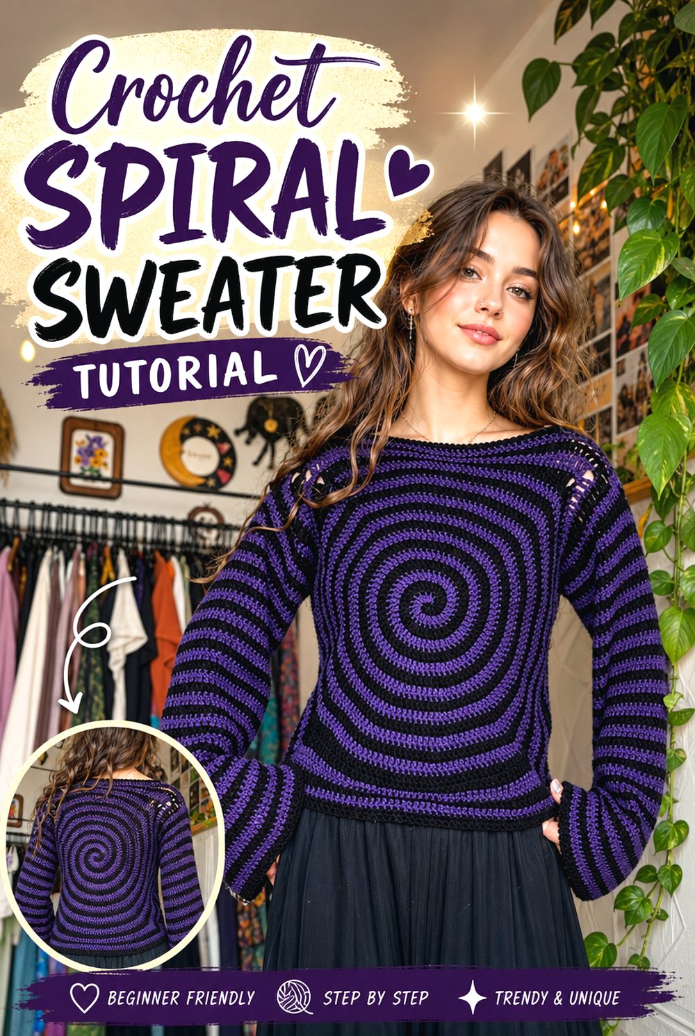 Crochet Spiral Sweater Tutorial