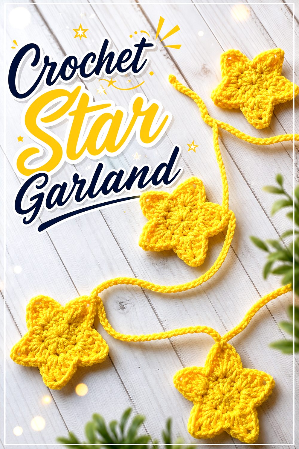 Crochet Star Garland