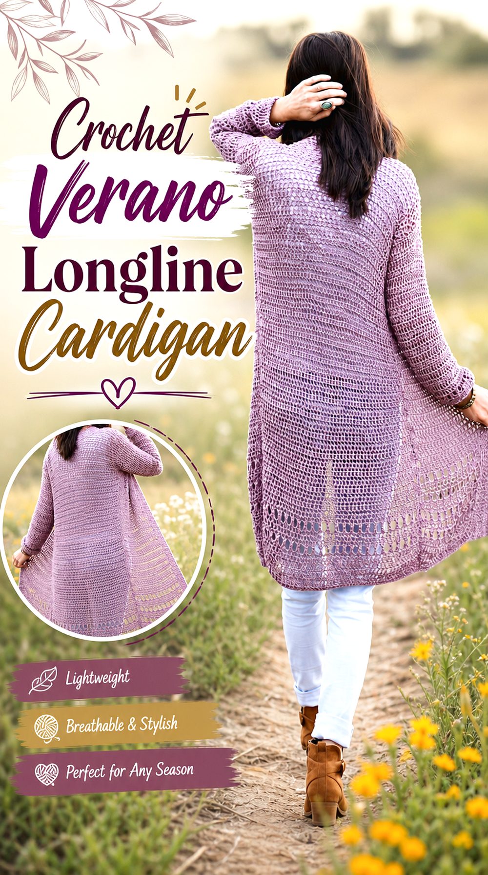Crochet Verano Longline Cardigan