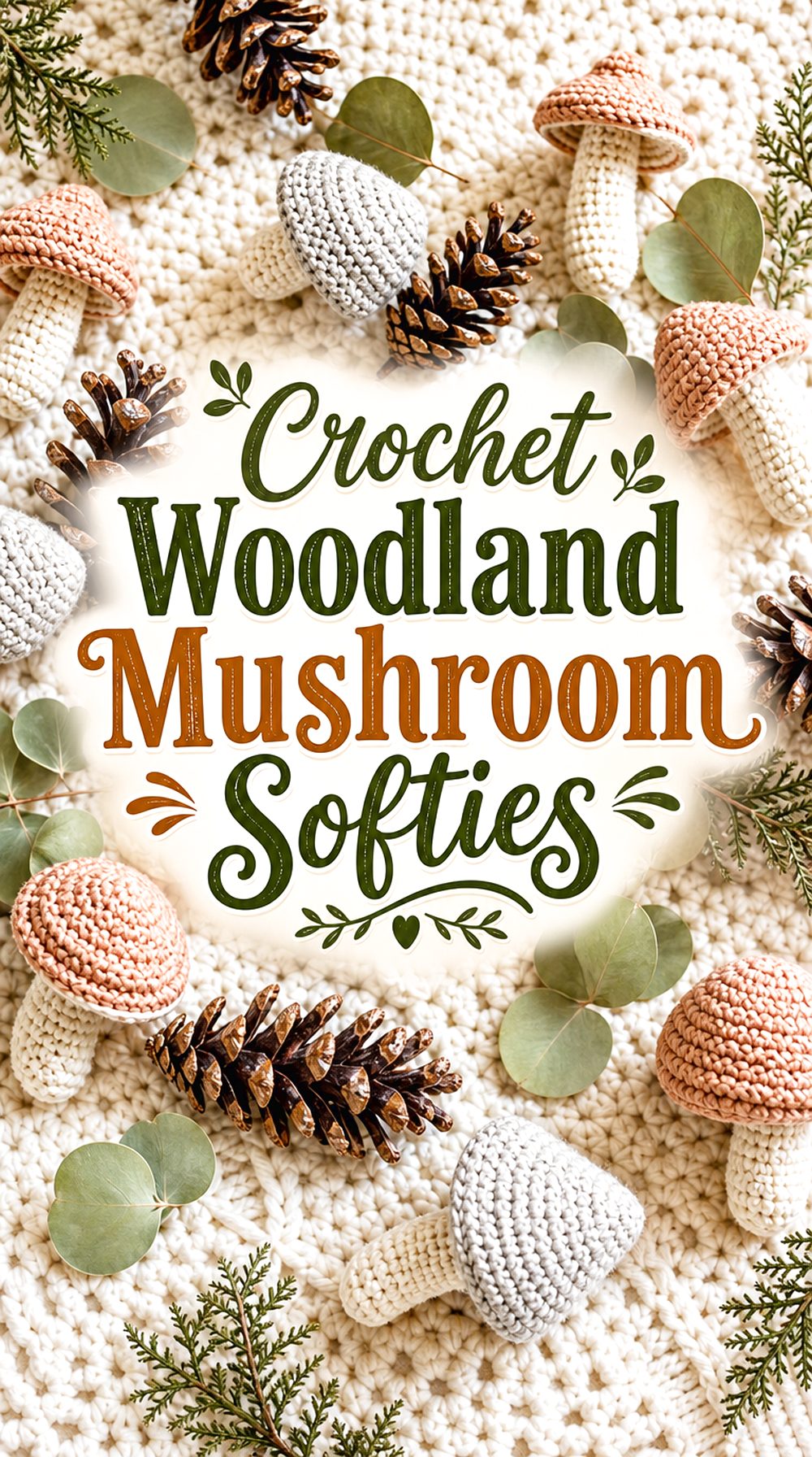 Crochet Woodland Mushroom Softies