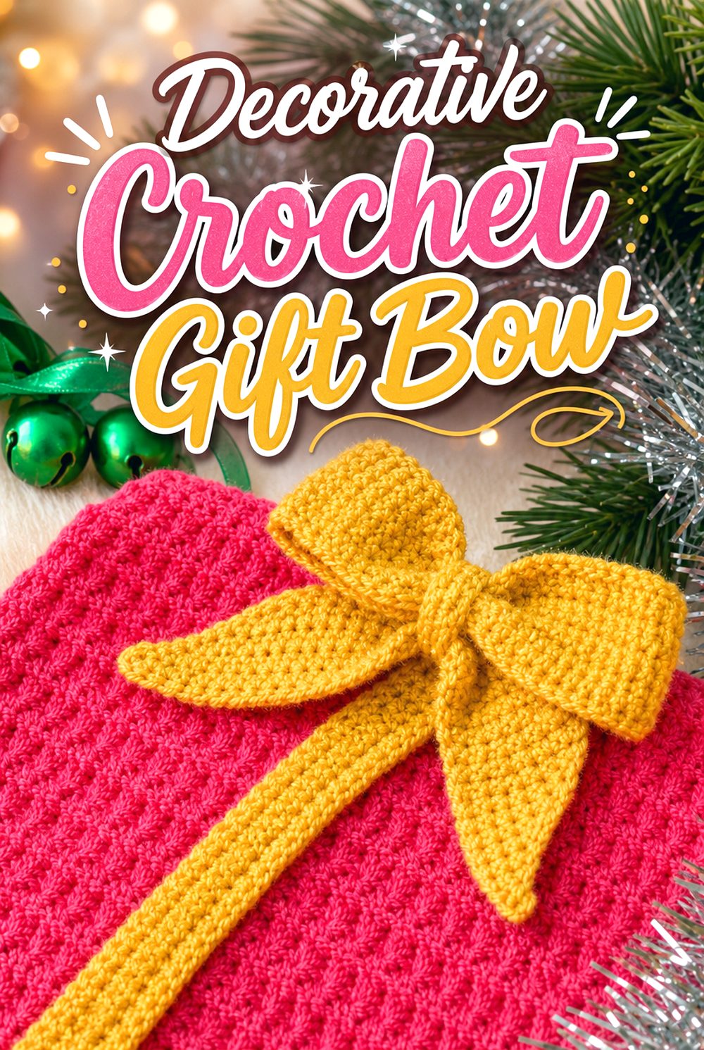 Decorative Crochet Gift Bow