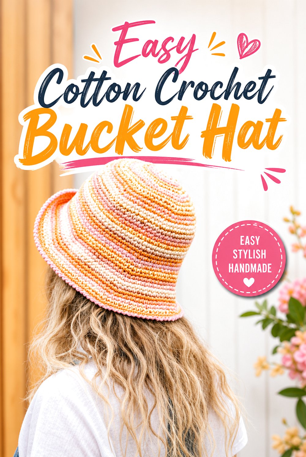 Easy Cotton Crochet Bucket Hat