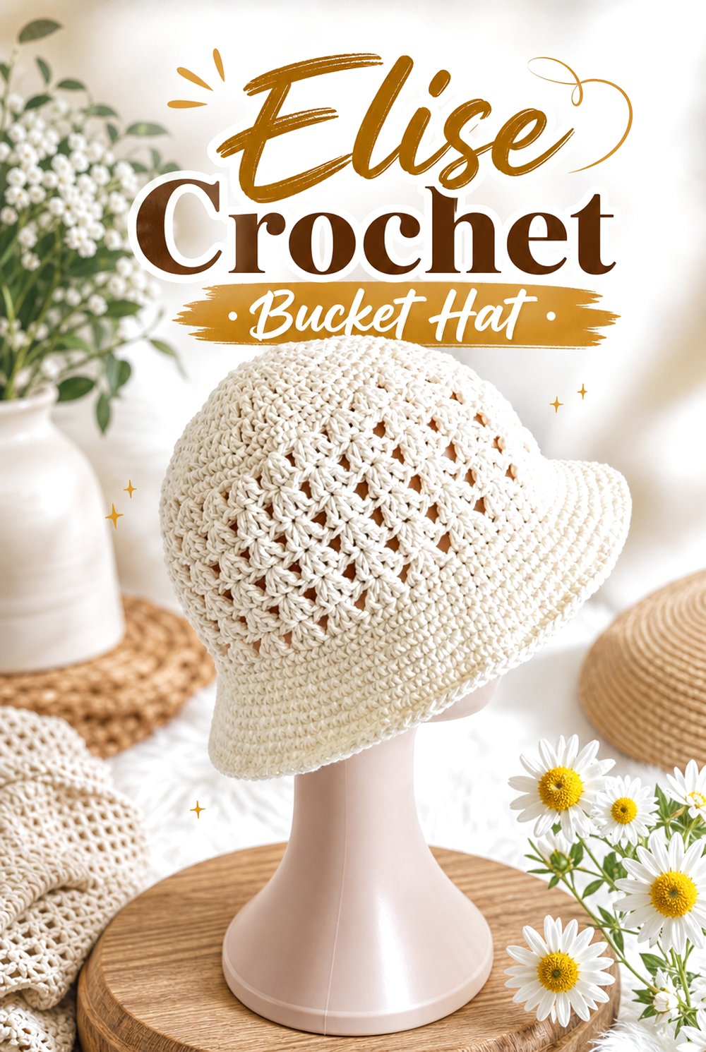 Elise Crochet Bucket Hat