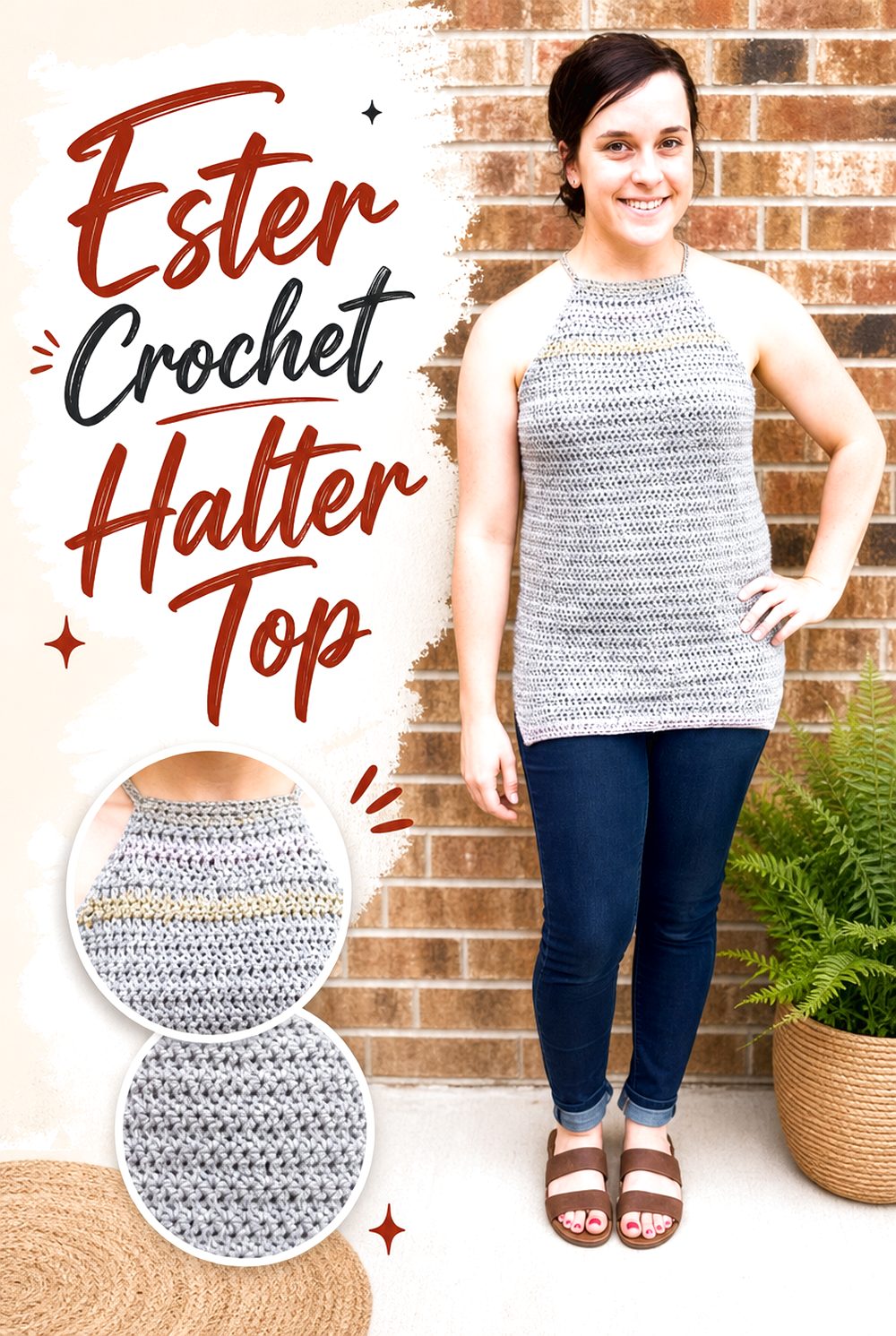 Ester Crochet Halter Top