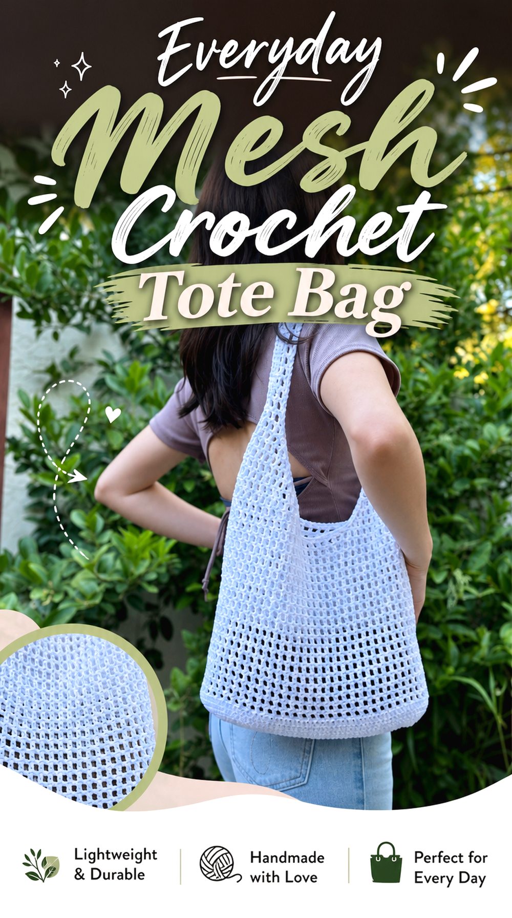 Everyday Mesh Crochet Tote Bag