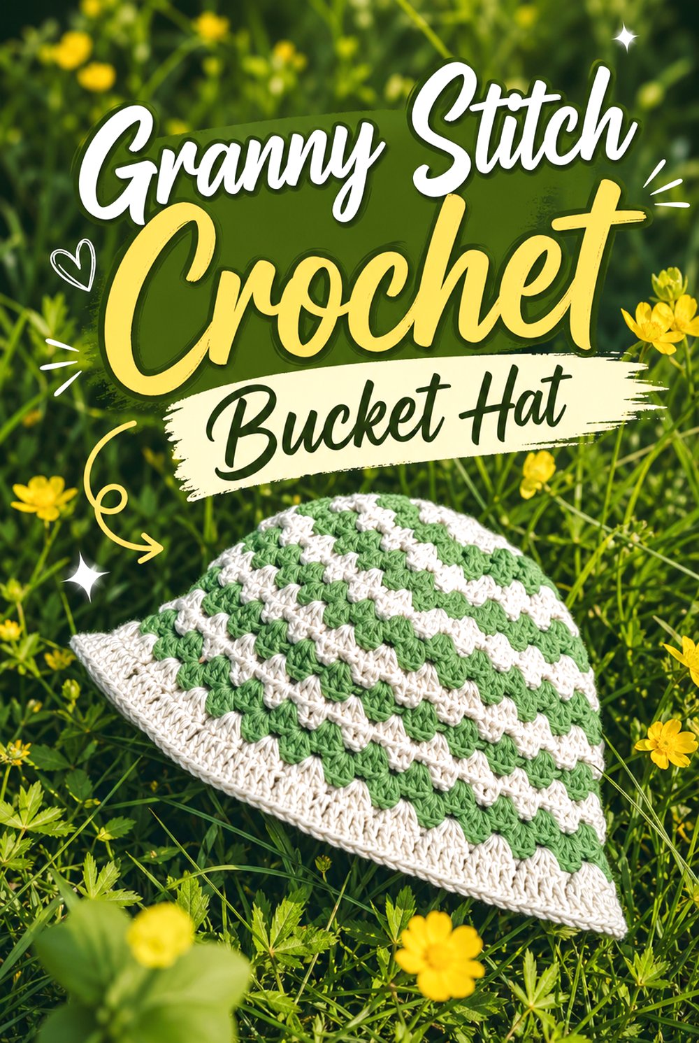Granny Stitch Crochet Bucket Hat