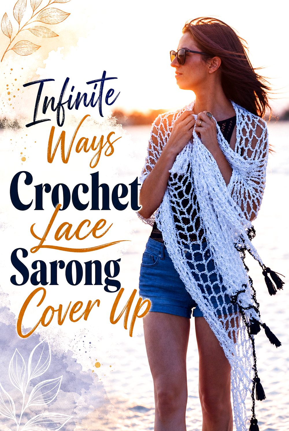 Infinite Ways Crochet Lace Sarong Cover Up