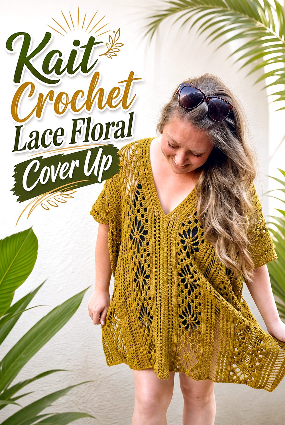 Kait Crochet Lace Floral Cover Up