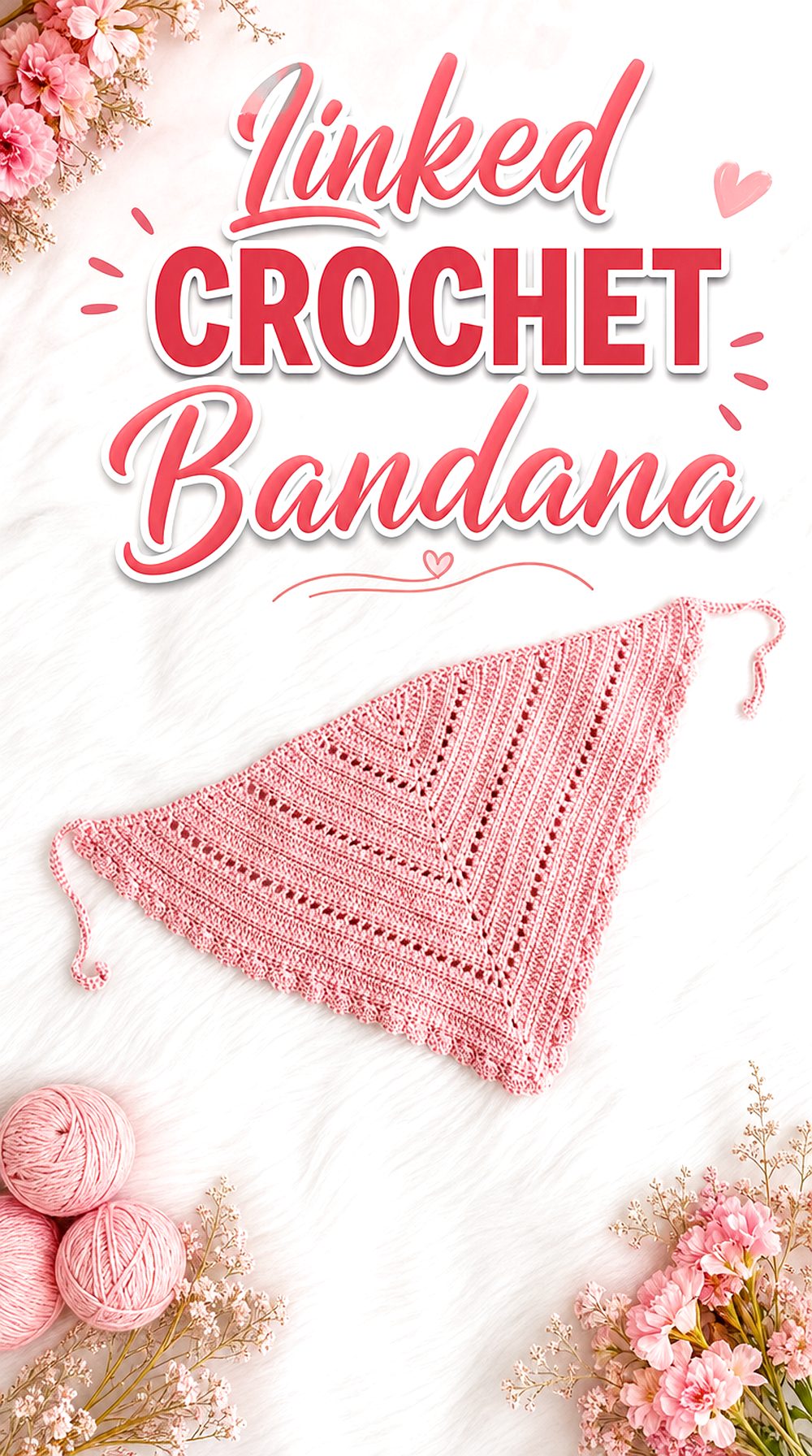 Linked Crochet Bandana