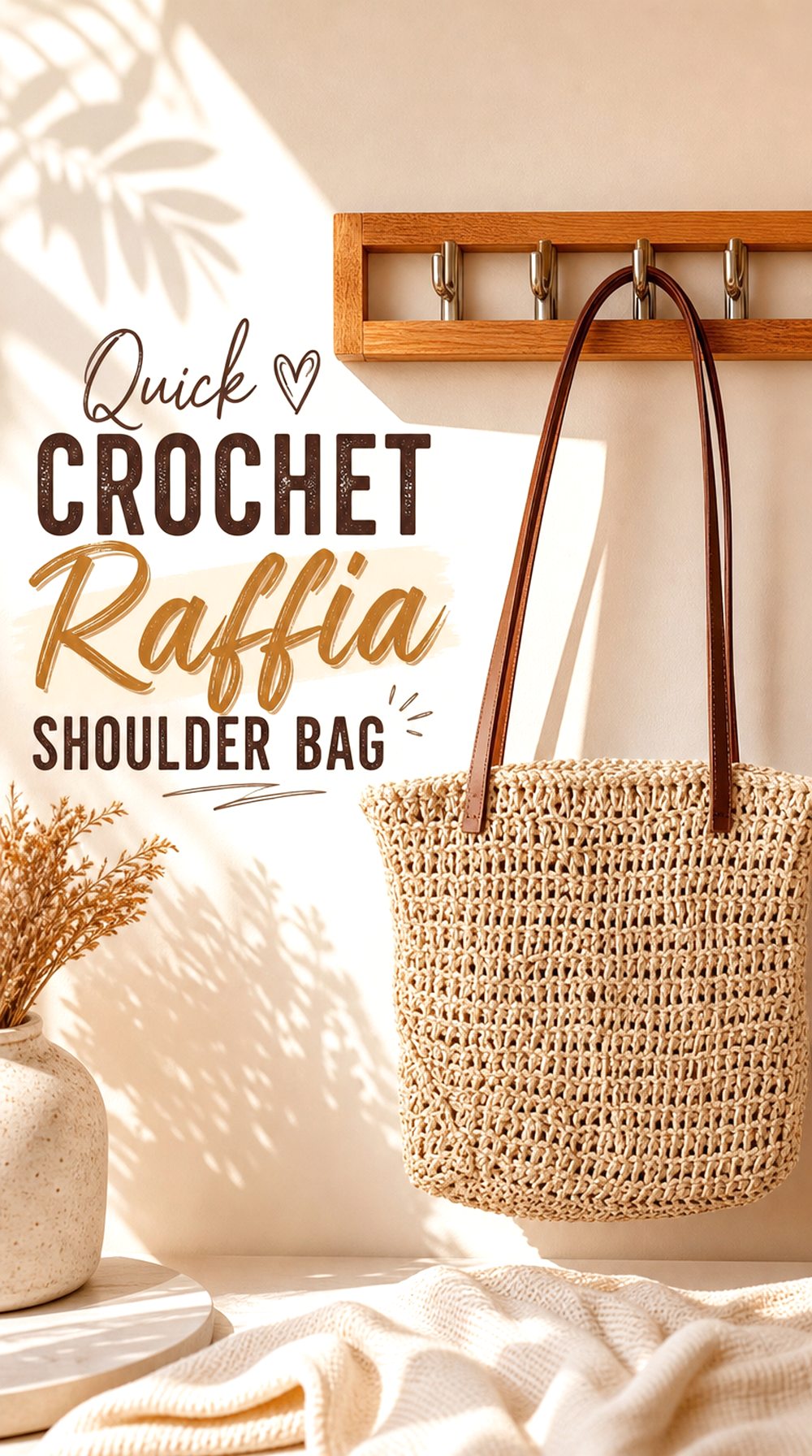 Quick Crochet Raffia Shoulder Bag