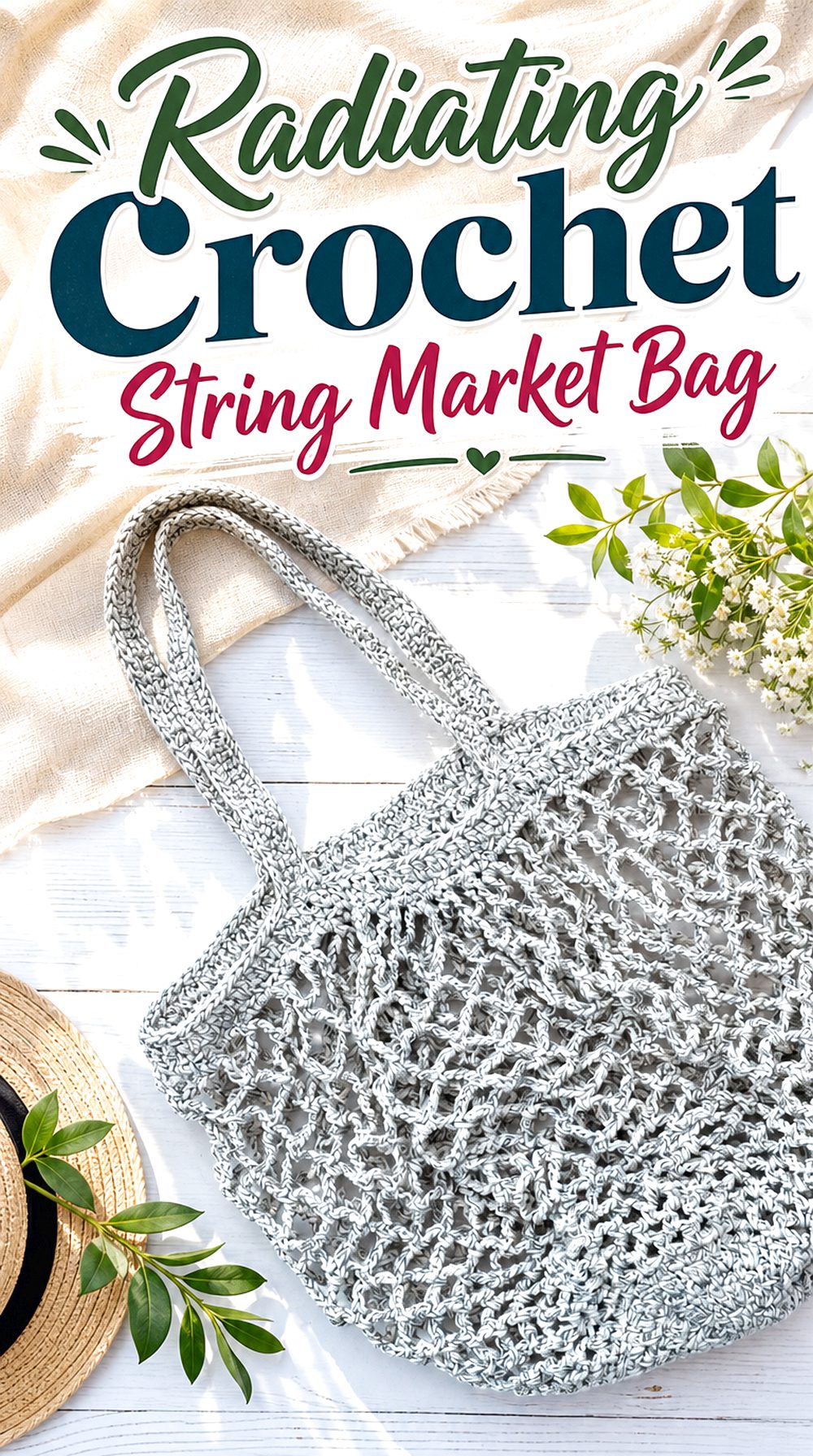 Radiating Crochet String Market Bag