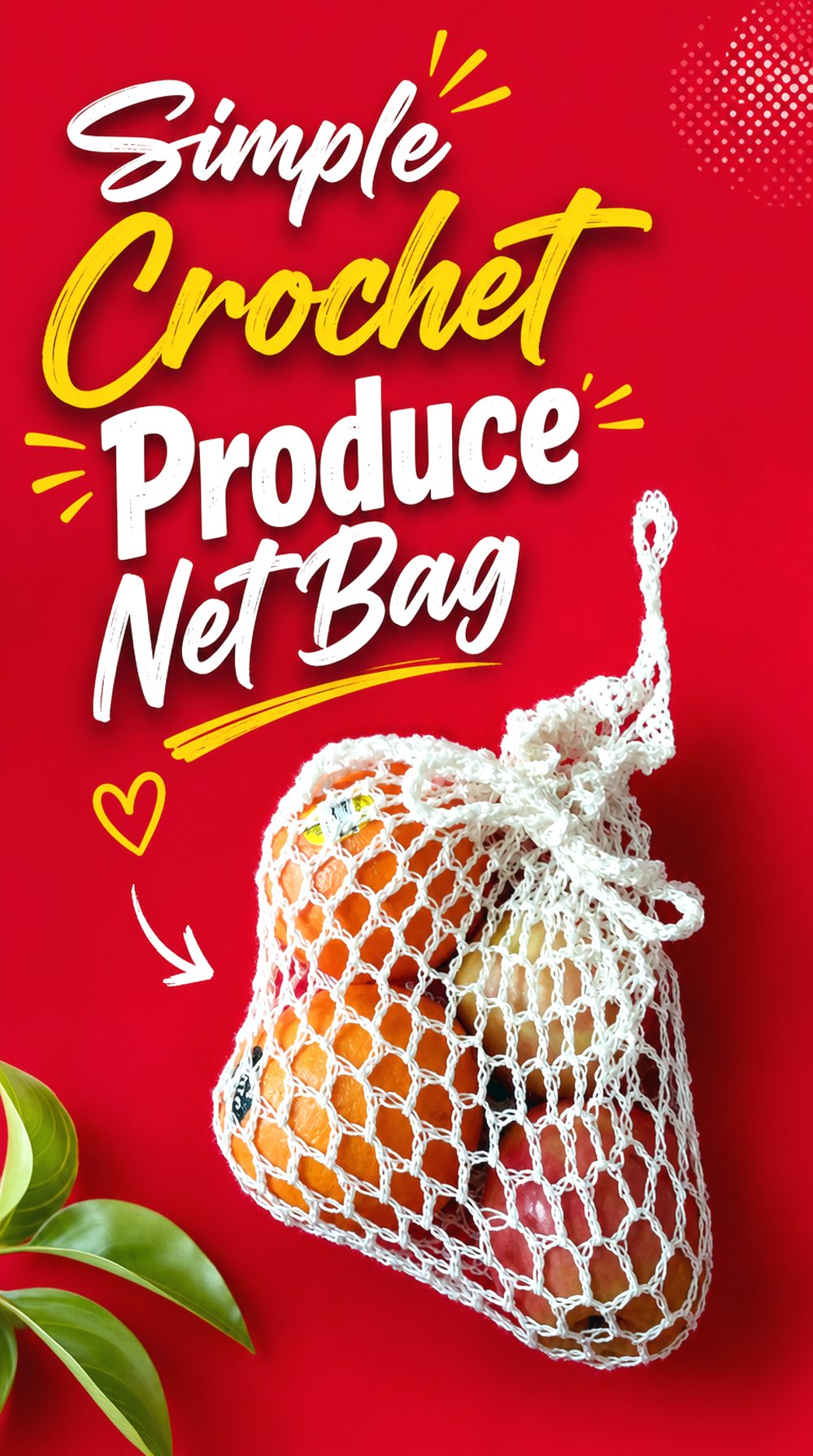 Simple Crochet Produce Net Bag