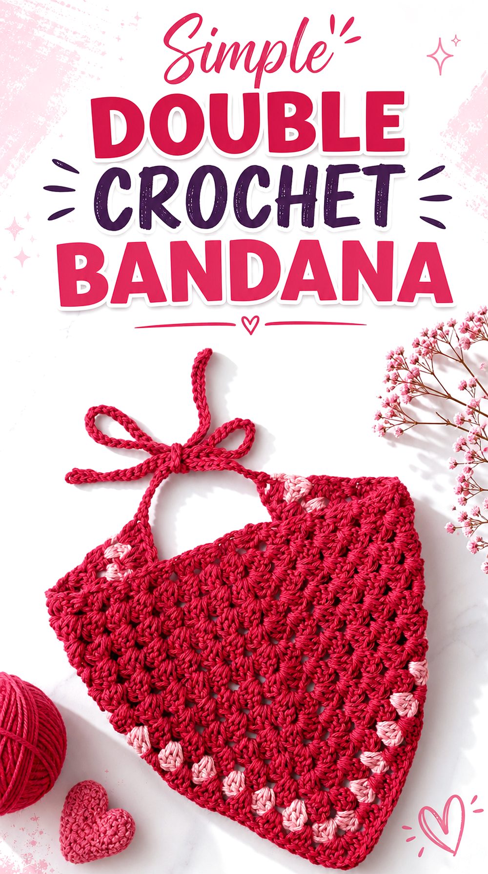 Simple Double Crochet Bandana