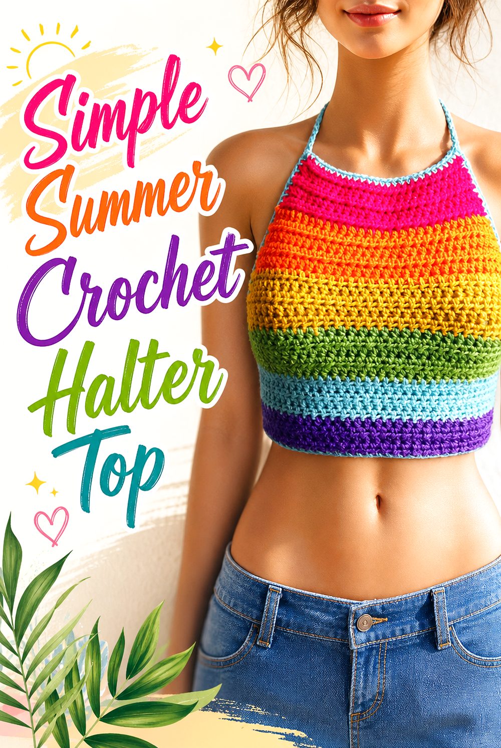 Simple Summer Crochet Halter Top