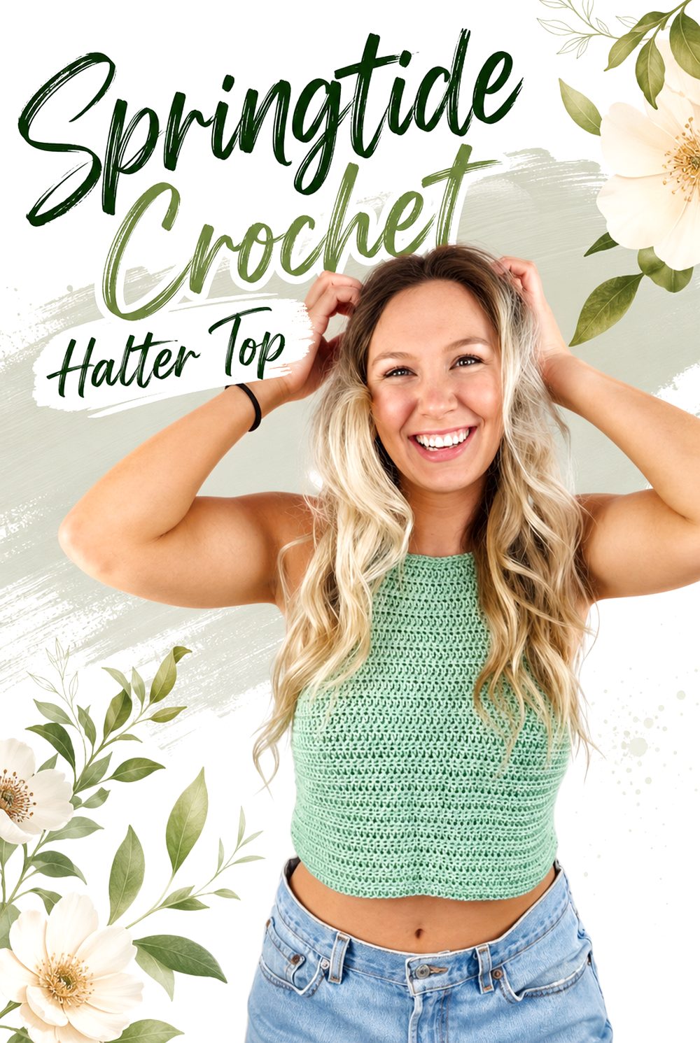 Springtide Crochet Halter Top