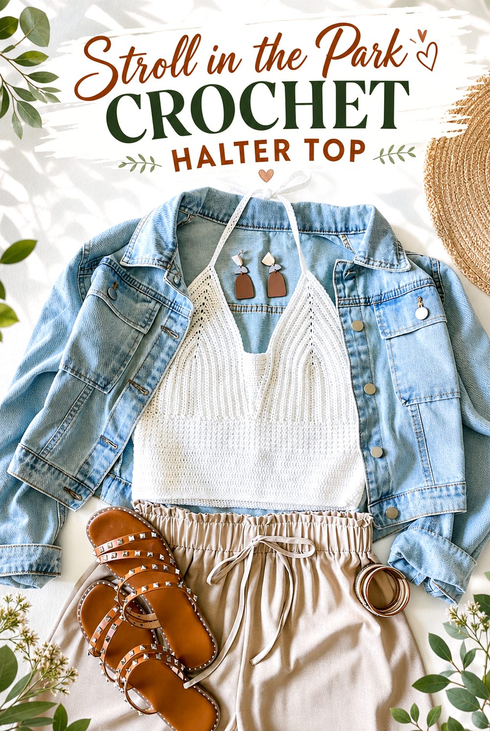 Stroll in the Park Crochet Halter Top