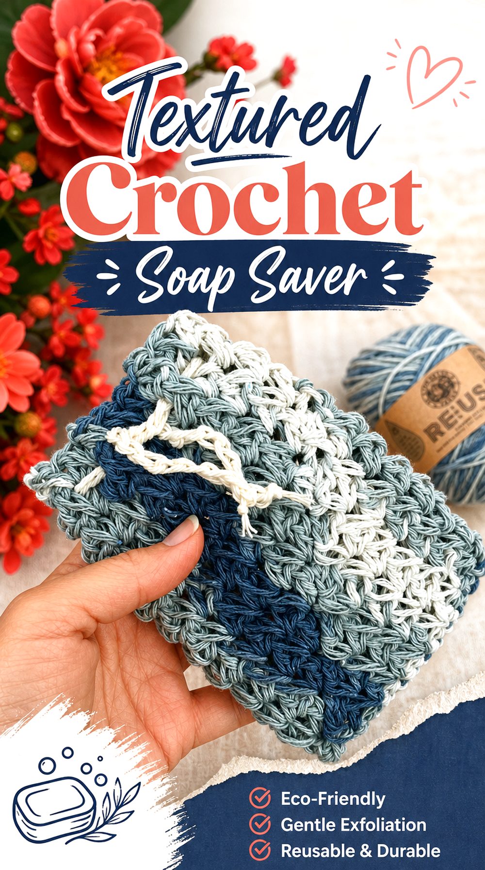 Textured Crochet Soap Saver
